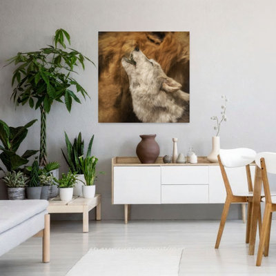 Whining Dog Abstract Contemporary Wall Art