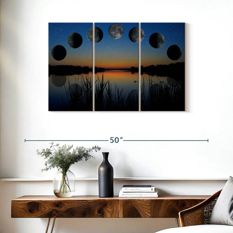 Oberle Lunar Phase Sequence, 24" H x 38" W