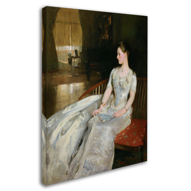 « mme cecile » par reproduction sur toile tendue John Singer Sargent, H 24 po x l 18 po