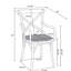 Allurine Conelly Arm Chair Ash Grey