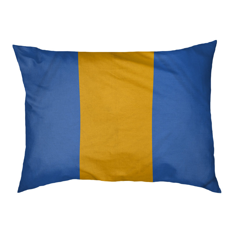 Coussin de lit pour chien Cincinnati, Très grand (l 50 po x P 40 po x H 7 po), Bleu / Or / Bleu