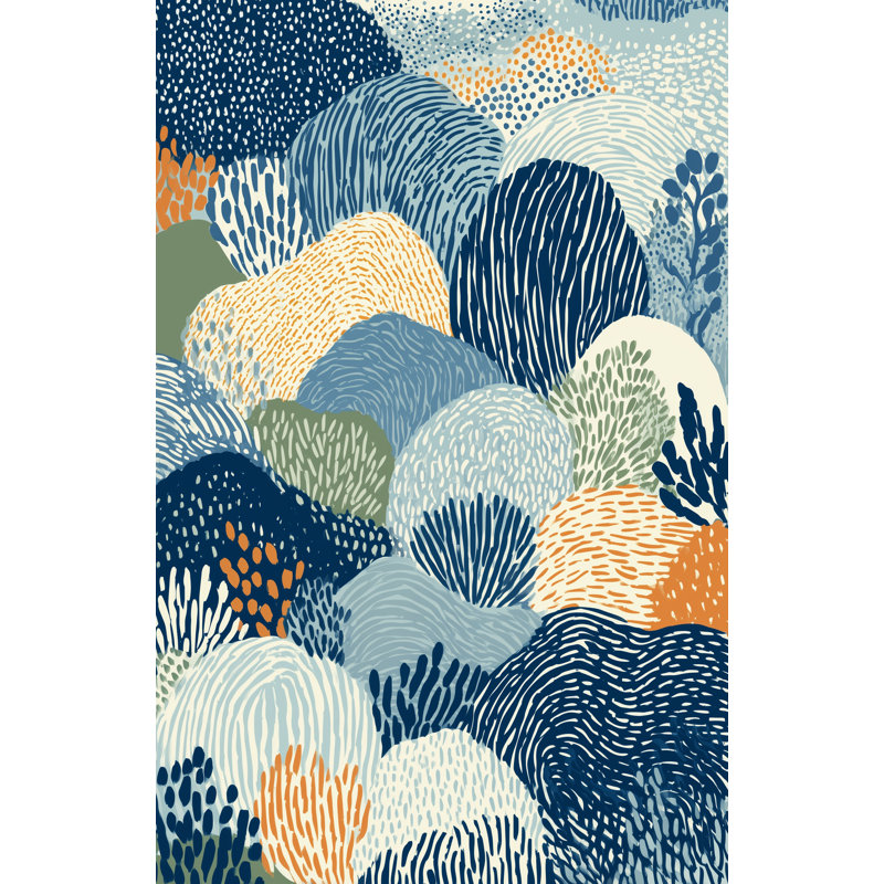 Art mural Indigo, H 40 po x l 30 po x P 1,5 po