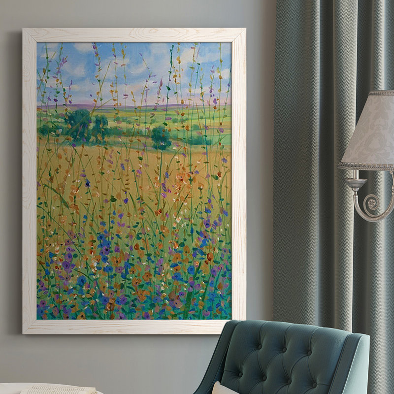 Chemin des fleurs sauvages de Jaeyoun I, Blanc, H 37,5 po x l 27,5 po x P 1 po