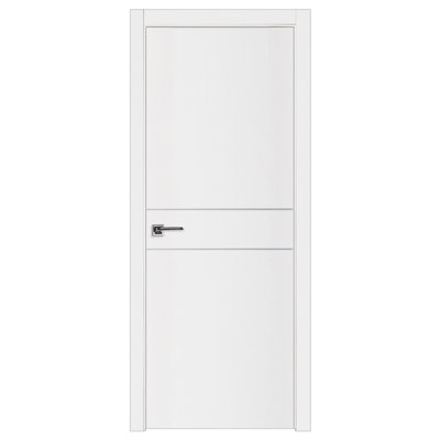 Glam G-Pro 008 Porte intérieure stratifiée blanc doux pré-suspendu 36 po x 80 po à gauche pivotante