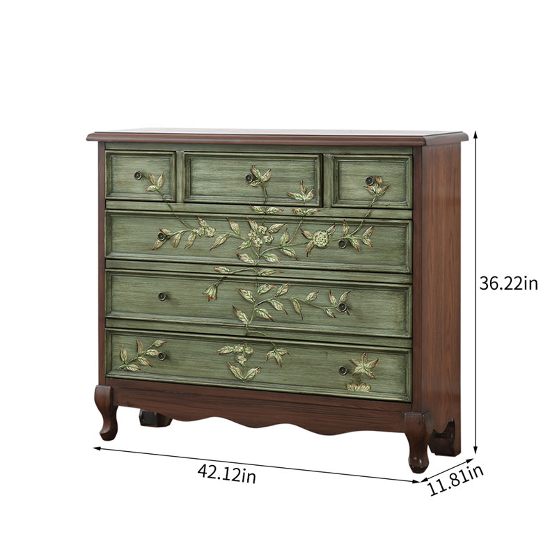 Retro Painted Distressed Wooden Accent Chests
