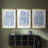 WM MORRIS Series DXC  -Custom Framed  Premium Print W Matt - 3 Pieces-205863981-205863980