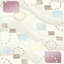 Tapis beige en polyester tissé à la machine Melancon-650075688