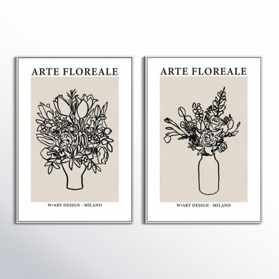 Arte Floreale 2-Piece Wall Art Set