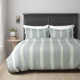 Clover Ivory/Gray Linen Duvet Cover Collection