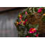 15cm Faux Flowering Plant in Wicker/Rattan Basket