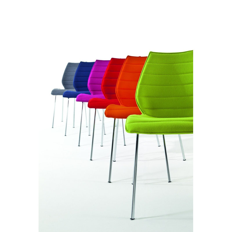 Maui Upholstered Dining Chair, Blue Trevira
