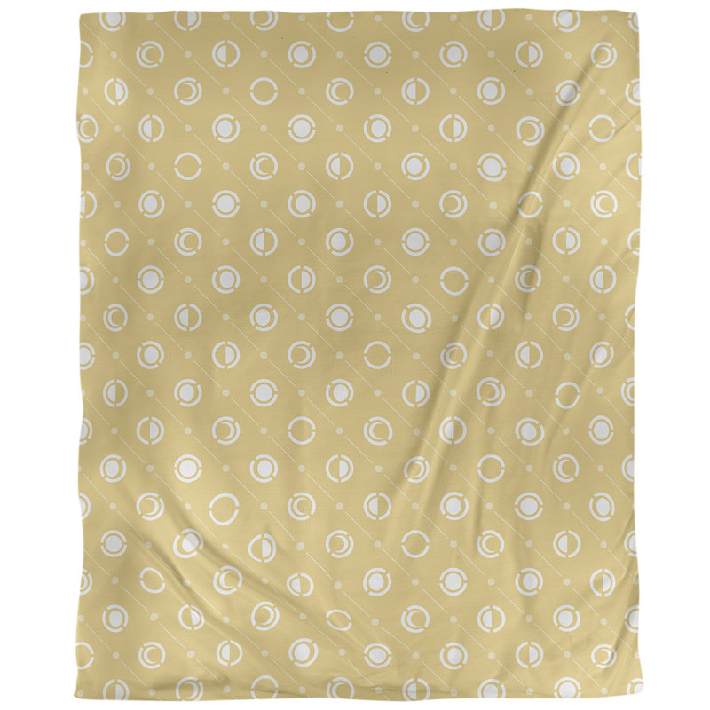 Housse de couette simple Moon phases, Housse de couette simple TG, Jaune, Polyester brossé