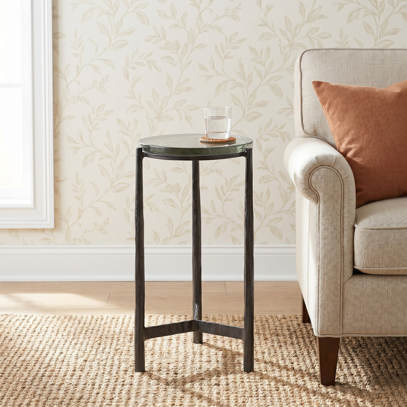 Glass End Table