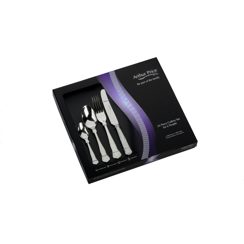 Arthur Price, Kings - 24 Piece Cutlery Set, Service for 6