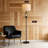 Industrial Modern Floor Lamp With Dual Lighting And Linen Shade - Adjustable Standing Lamp For Living Room, Bedroom, Or Office Reading Light, Includes Bulbs
