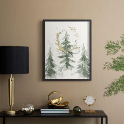 «Christmas Holiday», art encadré en bois massif