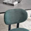 Ensemble de 2 chaises de salle à manger modernes rembourrées avec pieds en métal noir Boucle-142905836