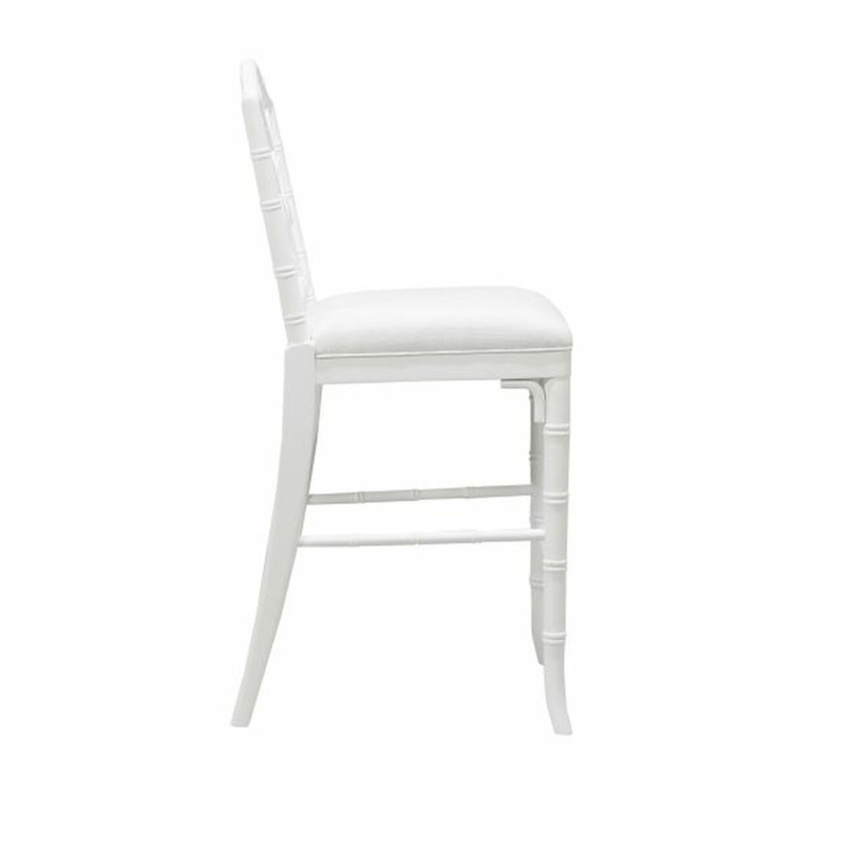 Worlds Away Annette Chippendale Style Bamboo Counter Stool - Thumbnail 3