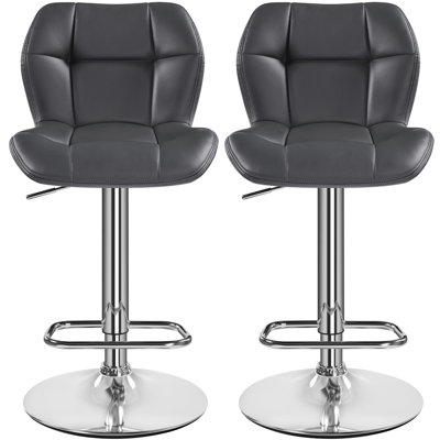 Color Swivel Upholstered Adjustable Height Counter Stool with Metal Frame