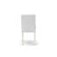Ensemble de table de cuisine 3 pièces pour petits espaces comprenant une table ronde avec piédestal et 2 chaises rembourrées en similicuir blanc, lin blanc-655403504-655403505-589976468