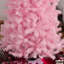 Sapin de Noël artificiel mince de 7 pi avec 818 pointes réalistes, rose