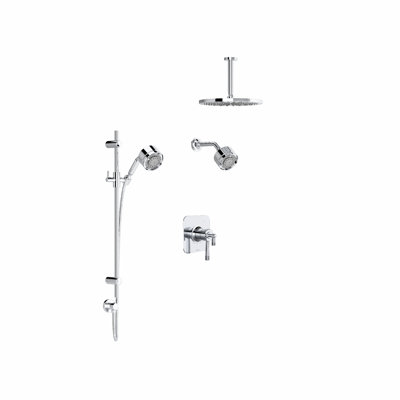 Graceline Thermostatic/Pressure Balanced Complete Shower System with Rough-in Valve