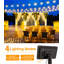 Aloise 920cm Solar Powered 54 - Bulb Festoon Lights String Light