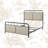 Audriauna Upholstered Metal Open-Frame Bed