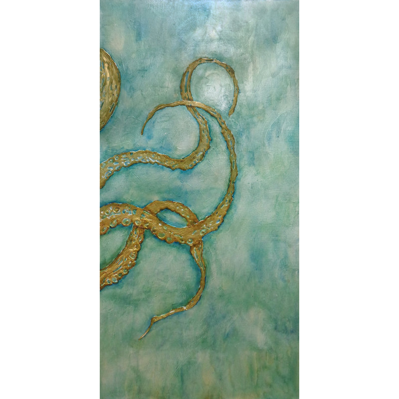Octopoda III Painting by L. Bodine, Glass Coat