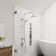 SeaBreeze II 8-in Rain Showerhead Shower System with Multi-function Handshower and Adjustable Slide Bar 1.8 GPM