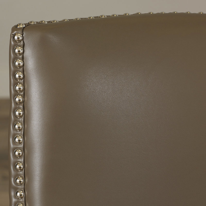 Chaise d'appoint rembourrée Ardelis, Argile, Rustique / Noir