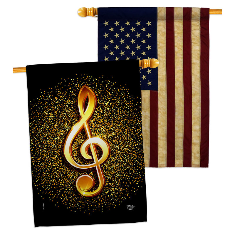 Drapeau de maison à 2 côtés en polyester / mélange de polyester 40 x 28 po