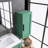13.78 In. W Wall Mounted Bath Vanity Side Cabinet in Green