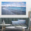Ensemble de 5 impressions murales sur toile tendue, "vagues splash the calme" mer