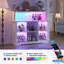 Wine Cabinet with RGB Lighting, Charging Station, 4 Removable Wine Racks (Exclude Refrigerator)-222118041