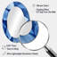 Periwinkle Leaves Of Blue Simplicity II - Miroir décoratif floral ovale sur métal-874245112