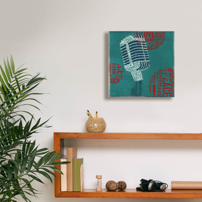 «Type Mic Square» par Michael Mullan, art mural sur toile