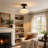 Buckminster 1-Light Vintage Schoolhouse Fluted Glass Semi Flush Mount Ceiling Light  for Hallway-1380074497