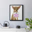 «Love and Chihuahua», toile encadrée de qualité supérieure - prête à être accrochée-864130673-864130674