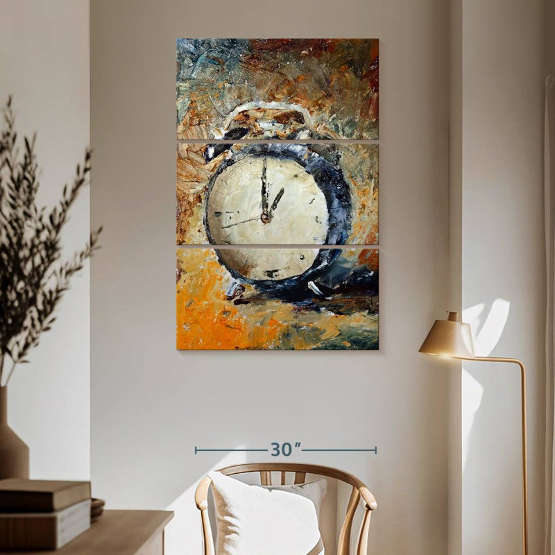 Kerner Abstract Clock, 65" H x 42" W