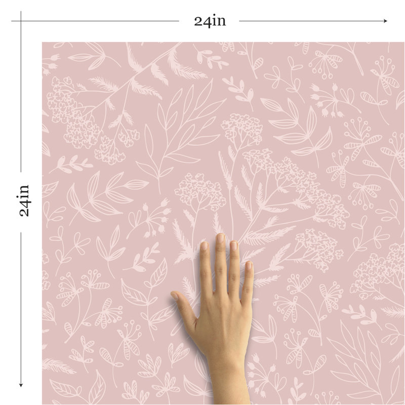 Panneau de papier peint amovible Keithley Baby, L 126 po x l 24 po