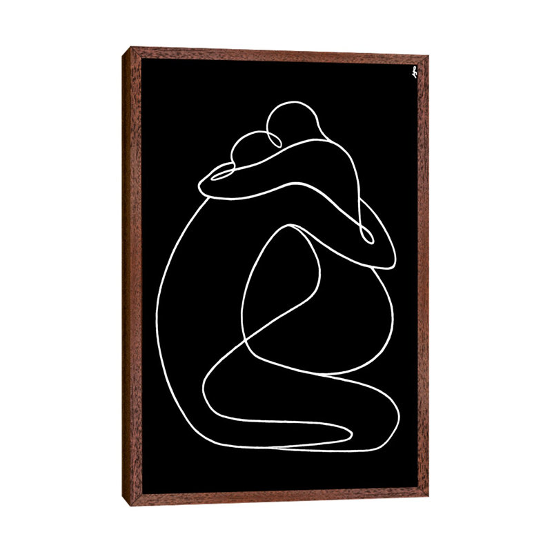 Formula Of Love by Lia Chechelashvili - Print on Canvas, Classic Brown Wood Framed, 101.6 cm H x 66.04 cm W