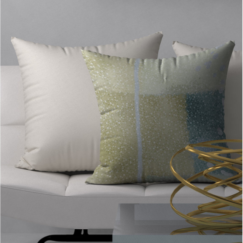 Abstract Reversible Throw Pillow, 24" x 24"