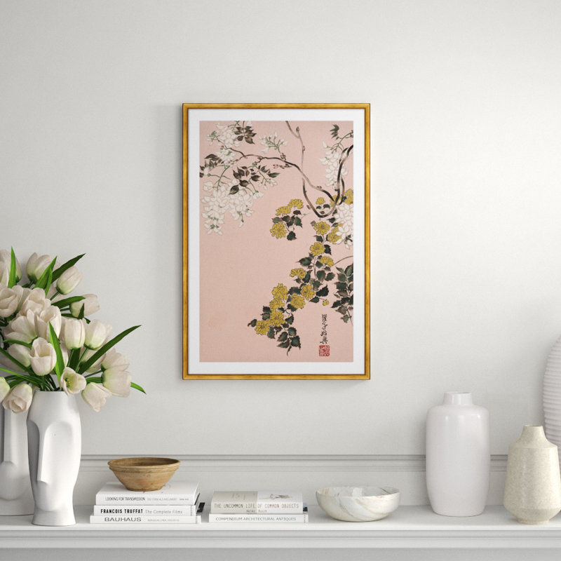 Spring Blossom Giclee Print, Gold