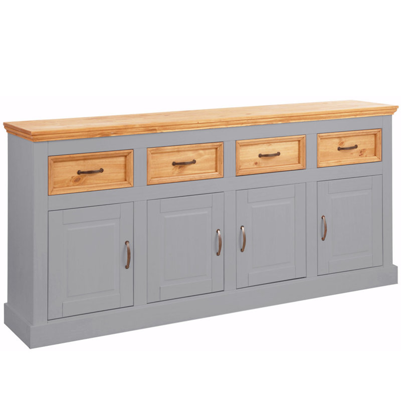 Suzie 192cm Sideboard, Grey/Stain
