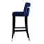 Chaise de salon en velours de suède moderne 2 pièces, hauteur de siège 30 po, têtes de clous, style, pièces de 30 po, revêtement bleu marine