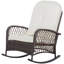 Chaise berçante en osier pour l'extérieur Outsunny
