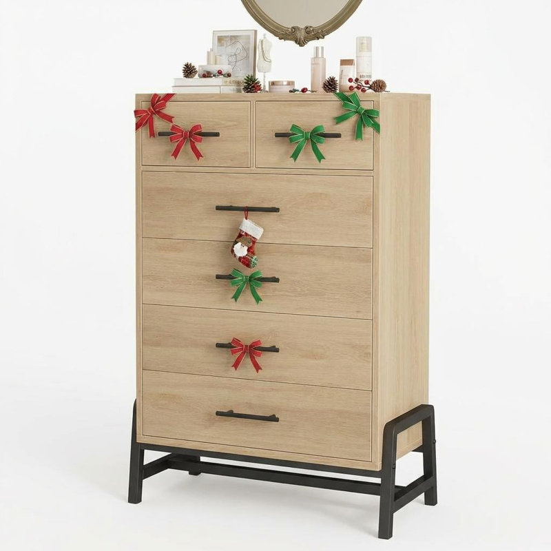74.9cm W 6 - Drawer Chest of Drawers, Tan