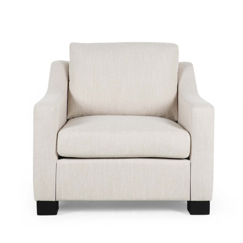 Fauteuil en polyester 85,73 cm Latitude Run, 100 % polyester beige
