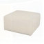 Upholstered Square Ottoman,Beige,Corduroy-1131873116